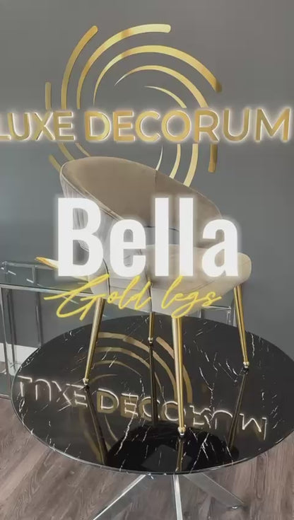 Bella Chair | Grey Velvet