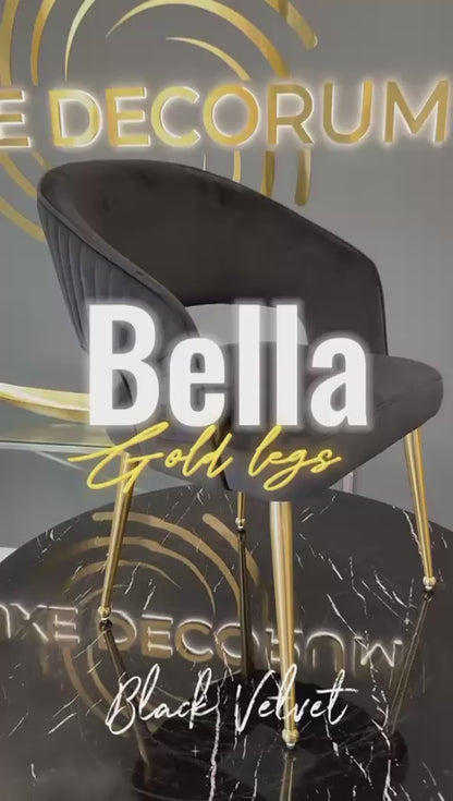 Bella Chair| Black Velvet ( Pre Order Available )
