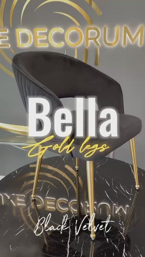 Bella Chair| Black Velvet ( Pre Order Available )