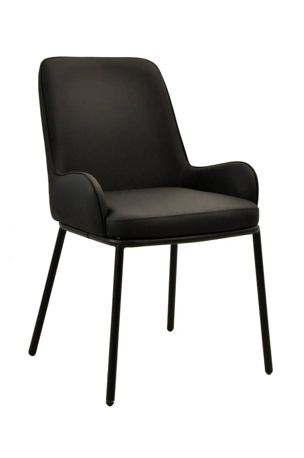 Ella Chair | Black Pu Leather