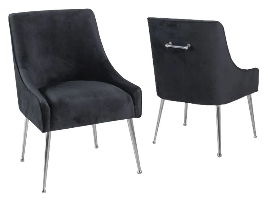 Diore Chair - Brushed Silver Legs