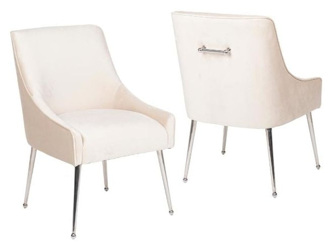 Diore Chair - Brushed Silver Legs