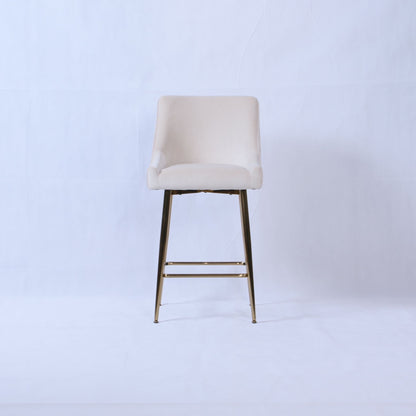 Caviar Counter Stools - Brushed Gold Legs